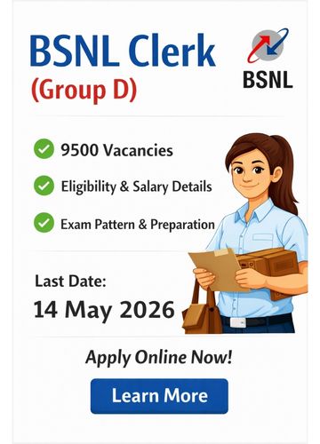 BSNL Clerk Vacancy 2026