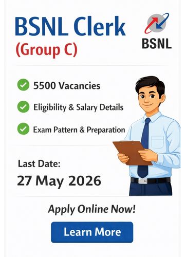 BSNL Clerk Vacancy