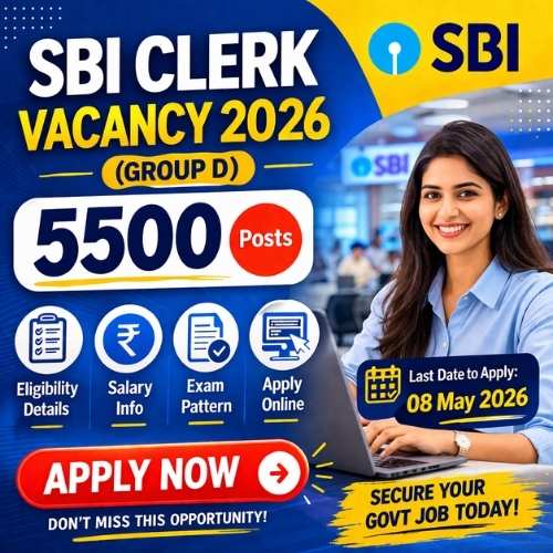 SBI Clerk Vacancy 2026 (Group D