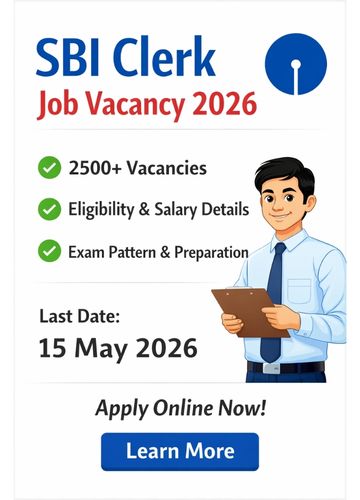 SBI Clerk Vacancy 2026